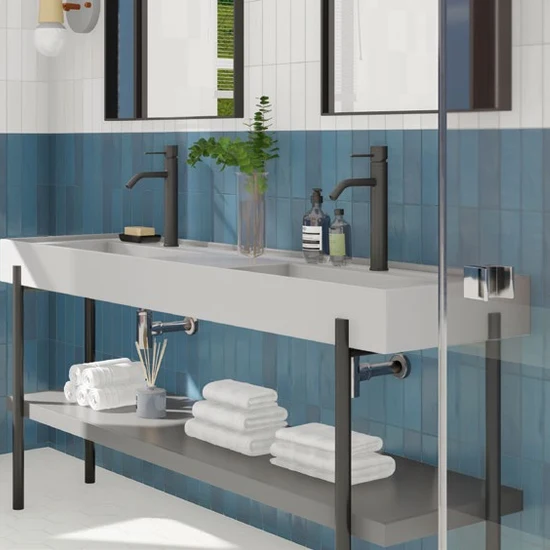 Azulejo Chalky — Deep Blue, detalle